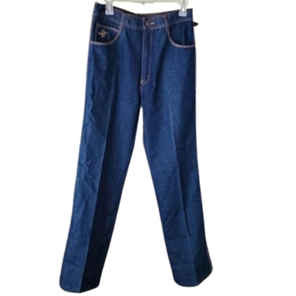 Vintage 70's Concord Globe Logo Jeans Aviation Inspired Denim Size 31"‎